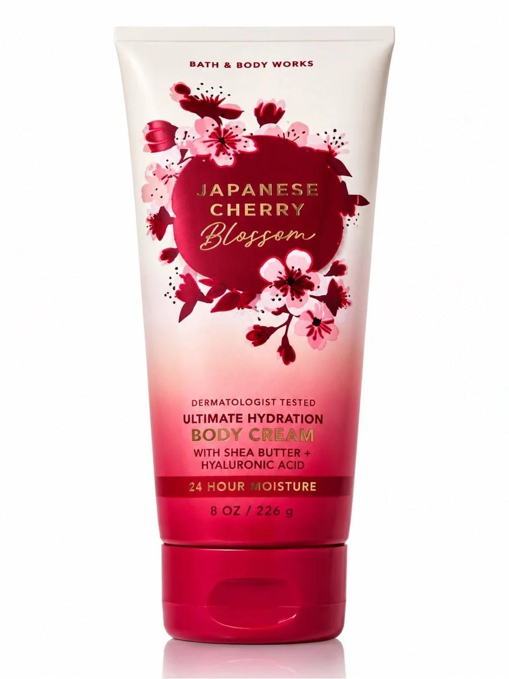Bath & Body Works Japanese Cherry Blossom Body Cream - Pink, Red, White